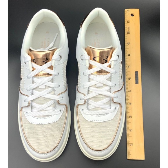 Concept 3 by Skechers Women's Eyez on Her White Rose Gold LaceUp Size 8 Sneakers - Picture 8 of 11